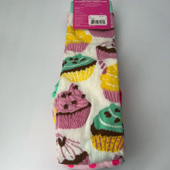 Socks fun socks colorful socks new 3 pairs cupcake socks cake design pink cookie - Picture 3 of 7